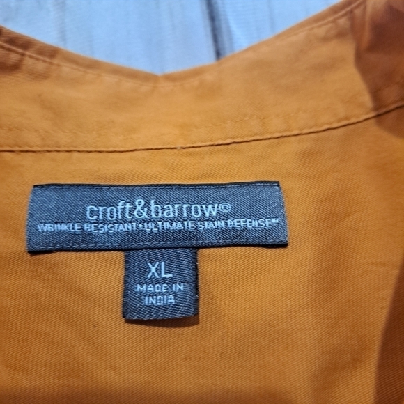 3 FOR 12 SALE Croft & Barrow Mens XL Button Down Short Sleeve Shirt - Picture 5 of 12